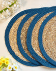Seagrass Placemats - Blue (Set of 4)