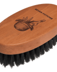 Beard Brush - Oval Shaped Pear Wood With Natural Bristles