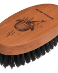 Beard Brush - Oval Shaped Pear Wood With Natural Bristles