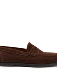 Boat Loafers, brown suede