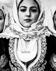Timeless Beauty: Traditional Costumes of Spetses - Black & White Photography Wall Art by George Tatakis at brixbailey.com