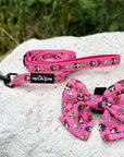 Signature Pink Chihuahua Print Exclusive Small Sailor Bow by My Chi and Me