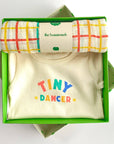 Organic Cotton Baby Bodysuit & Muslin Swaddle Blanket Gift Set
