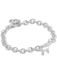 Pomsky Silver Dog Charm Bracelet