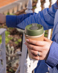 Brew Cork Glass Cup - 16oz | Pine