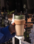 Brew Cork Glass Cup - 16oz | Pine