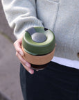 Brew Cork Glass Cup - 8oz | Pine