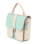 NEW Duckegg and Ivory Two Tone Satchel