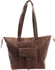Urban Whisper: Waxed Leather Messenger Bag