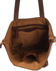 Urban Whisper: Waxed Leather Messenger Bag