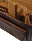 Versatile Traveler: Leather Messenger Bag