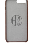 iPhone 7/8 Plus Case, Brown Leather