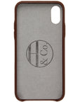 iPhone X Case, Brown Leather