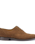 Brown Suede Brogues, Welted Leather Sole