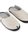 Natural White Lambswool Slippers