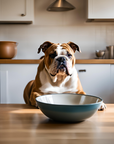 Bulldog Bowl Mat: I Swear It Wasn't Full!