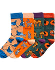 Orange Lover 4 Bamboo Sock Set