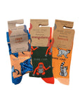 Orange Lover Bamboo Sock Set of 3