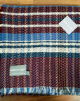 Large Checked Random Recycled Wool Blanket