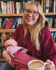 Burgundy Fleece-Lined Breastfeeding Hoodie | Nursing Hoodie
