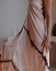 Silk Halter Dress in Shibori