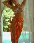 Cosmic Silk Beach Wrap Scarf in Mystic