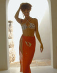 Cosmic Silk Beach Wrap Scarf in Mystic