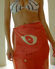 Vega String Bikini in Tan Shibori
