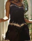 Vela Silk Dress in Black Shibori