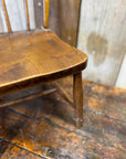 Antique Child’s Chair with Elm Seat – Nursery Book Display Plant Stand Chair C