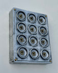 12 Gang 2 Way Cast Aluminium Industrial Toggle Switch Light Panel
