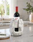 Solid Marble Wine Bottle Holder | Handcrafted Stone Wine Cooler