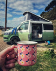 Beautiful Set of Colourful Enamel Mugs - Enamelhappy