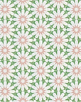 Luz green and pink porcelain tile, luxury hex arabesque pattern, slip-resistant indoor outdoor premium tile by Maria Starling Design at brixbailey.com
