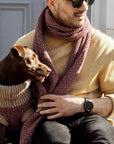 Burgundy Merino Lambswool Scarf – Heritage Style with Modern Elegance