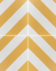 Premium yellow stripe porcelain tile, luxury chevron pattern, durable indoor outdoor anti-slip tile, best-selling bold design by Maria Starling Design at brixbailey.com