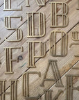 Gold Art Deco Metal Alphabet Letters – 5” or 12” Decorative Lettering A–Z