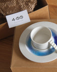 Castle Coffee Cup with Blue Glass Moat