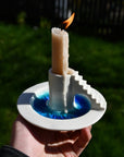 Castle Candle Holder with Moat