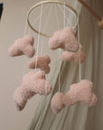 Handmade Boucle clouds pink-3