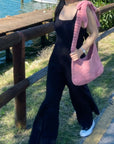 Handmade Crochet Bag - 100% Knitting Yarn, Eco-Friendly & Sustainable, Vibrant Colors, Soft Touch, 23cm Height by Sook Stainable at brixbailey.com