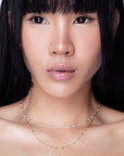 Heart Dainty Chain Silver Necklace