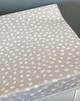 Anti-Roll Wedge Changing Mat - Grey Spots