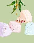 CBD - 5 Hearts Shaped Shower Steamers/ fizzies with CBD - in a Gift Box - Can be personalized. (THC free)-3