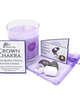 Crown Chakra Healing Crystal & Candle Combination Pack