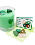 Heart Chakra Healing Crystal & Candle Combination Pack