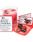 Root Chakra Healing Crystal & Candle Combination Pack