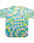 Aixo Checker Mens Top Lime