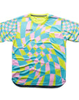Aixo Checker Mens Top Lime