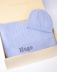 CLASSIC CASHMERE BABY GIFT SET - CORNFLOWER BLUE